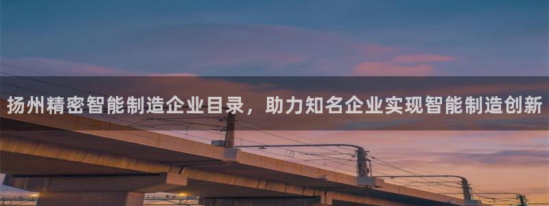 彩神vip购彩：扬州精密智能制造企业目录，助力知名企业实现智能制造创新