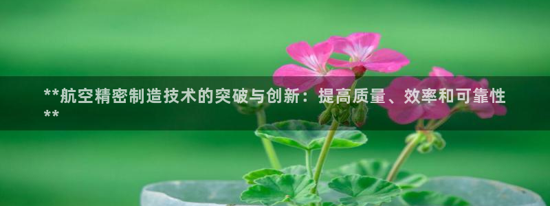 彩神vii手游下载：**航空精密制造技术的突破与创新：提高质量、效率和可靠性
**