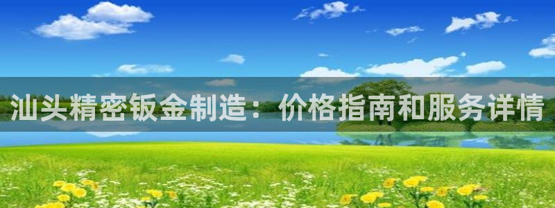 彩神app能挣到钱吗：汕头精密钣金制造：价格指南和服务详情