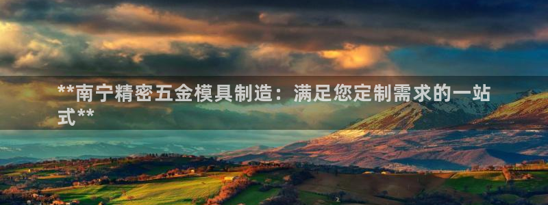 彩神v争霸有限公司：**南宁精密五金模具制造：满足您定制需求的一站
式**