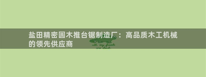 彩神怎么样可以提现：盐田精密圆木推台锯制造厂：高品质木工机械
的领先供应商