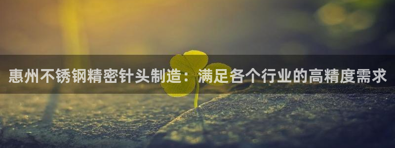 彩神通关注码金码对应码：惠州不锈钢精密针头制造：满足各个行业的高精度需求
