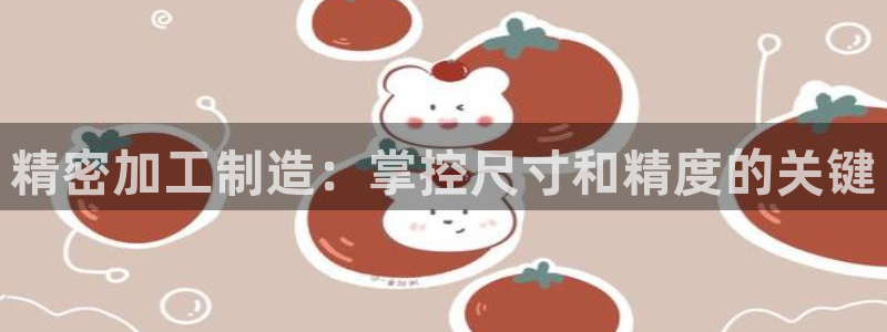 彩神v8是真的挣钱吗：精密加工制造：掌控尺寸和精度的关键