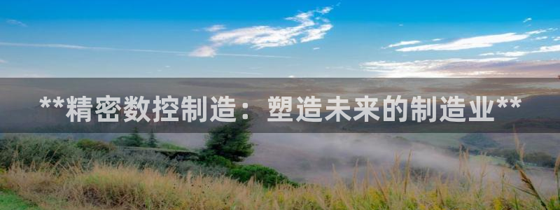 彩神购彩购彩大厅入口v：**精密数控制造：塑造未来的制造业**