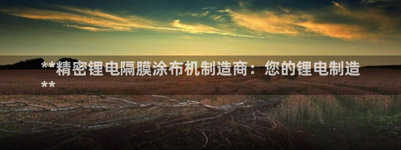 彩神8官网合法吗：**精密锂电隔膜涂布机制造商：您的锂电制造
**