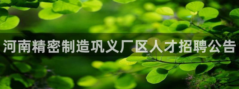 彩神ix官网：河南精密制造巩义厂区人才招聘公告