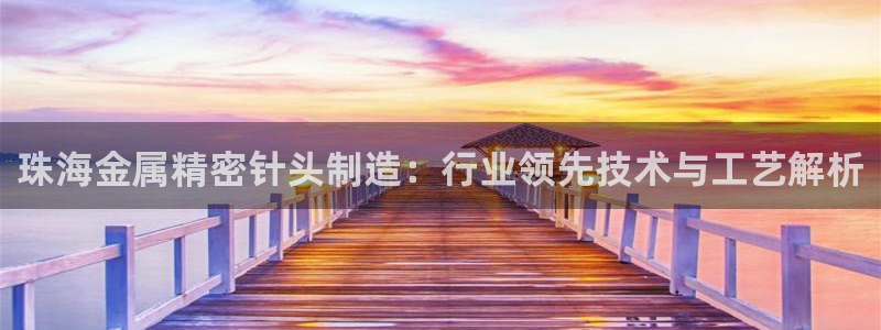 彩神正规吗：珠海金属精密针头制造：行业领先技术与工艺解析