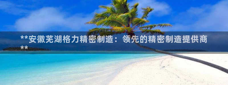 彩神客服电话：**安徽芜湖格力精密制造：领先的精密制造提供商
**