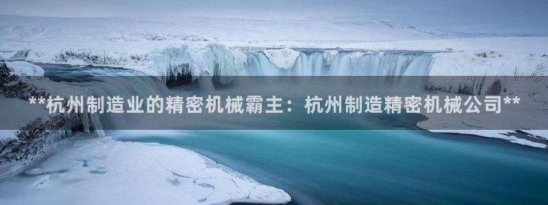 彩神平台之间是什么关系：**杭州制造业的精密机械霸主：杭州制造精密机械公司**